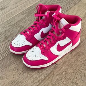 Nike Women's Pink and White Dunks DD1869-110